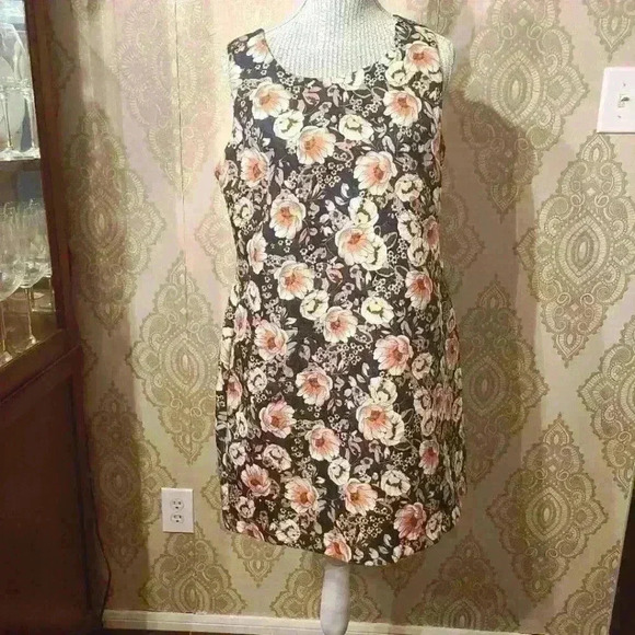 Anthropologie MOLLY BRACKEN FLORAL DRESS Size Large - Picture 2 of 11